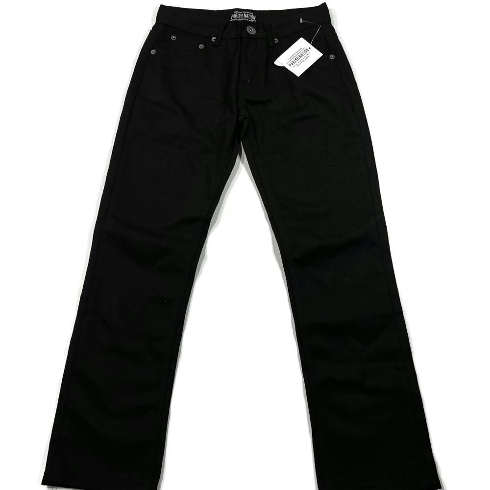 Parish Nation Jeans Boys 12 Black‎ Cotton 26 x 27 New NWT